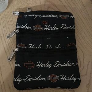 Harley-Davidson Black Messenger Bag with Iconic Branding